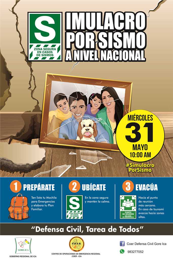 afiche simulacro